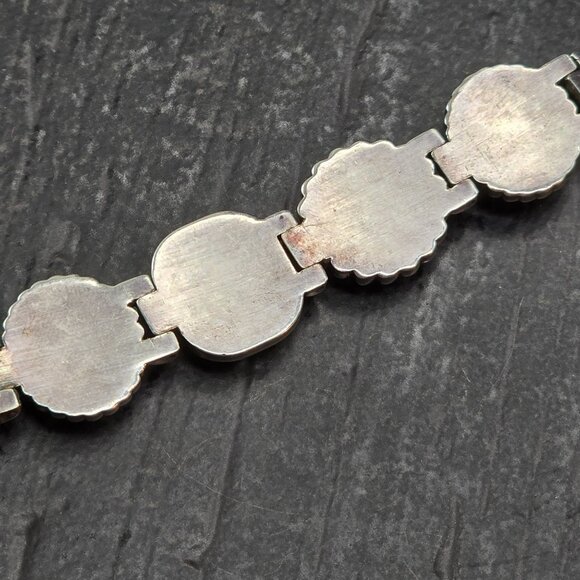 Vintage Gemstone Silver-Tone Womens Watch By Gem Time 7.25" JJ4160 - Picture 7 of 11